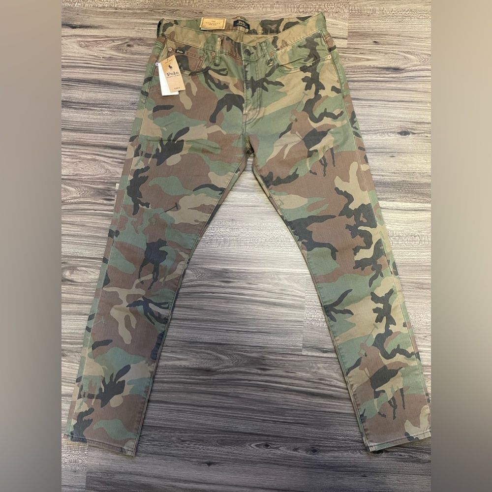 Polo Ralph Lauren Sullivan Mens Slim Camouflage denim Sz. 33x32 | 32x34 - Picture 4 of 4